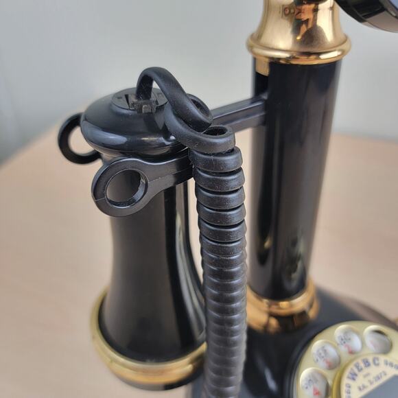 Vintage Candle Stick Rotary Dial Telephone - Picture 9 of 12